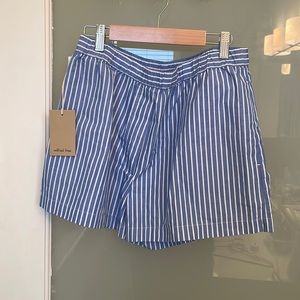 COPY - Aritzia - Wilfred Free striped cotton (poplin) shorts